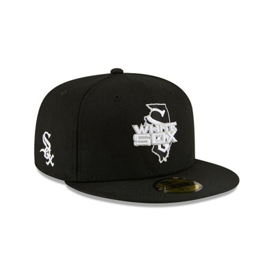 Sapca New Era Chicago White Sox MLB Local 59FIFTY Fitted - Negrii